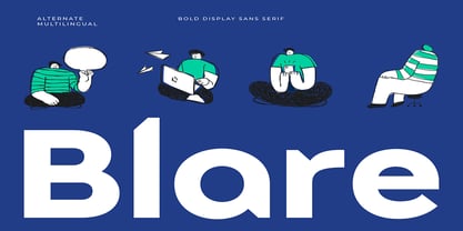 Blare Font Poster 1