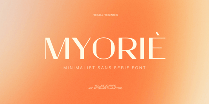 Myorie Font Poster 1