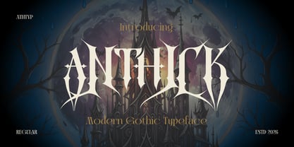 Anthick Font Poster 1