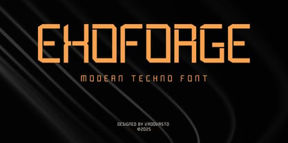 Exoforge Font Poster 1