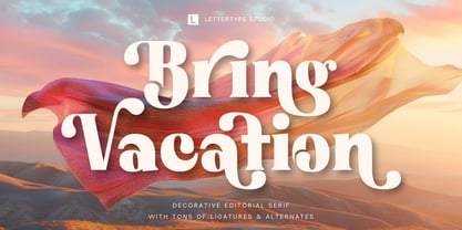 Bring Vacation Font Poster 1