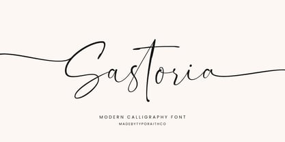 Sastoria Font Poster 1