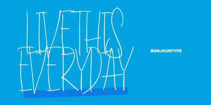 Live This Everyday Font Poster 1