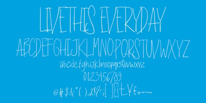 Live This Everyday Font Poster 5