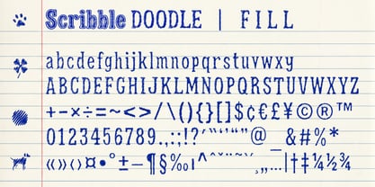 Scribble Doodle Font Poster 8