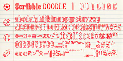 Scribble Doodle Font Poster 7