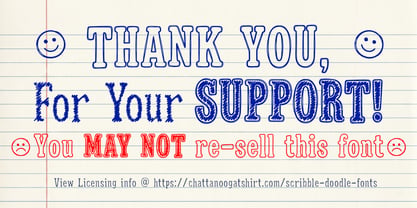 Scribble Doodle Font Poster 11