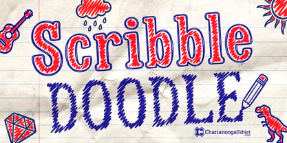 Scribble Doodle Font Poster 1