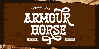 Armour Horse Font Poster 2