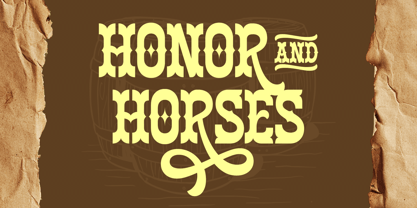 Armour Horse Font Poster 7