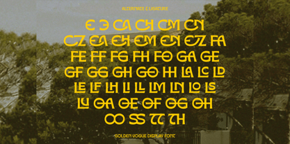 Golden Vogue Font Poster 4