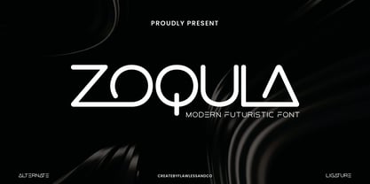 Zoqula Font Poster 1