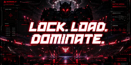 Mecha Core Font Poster 2