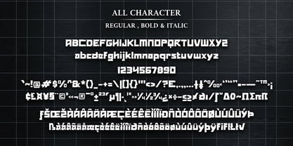 Mecha Core Font Poster 5