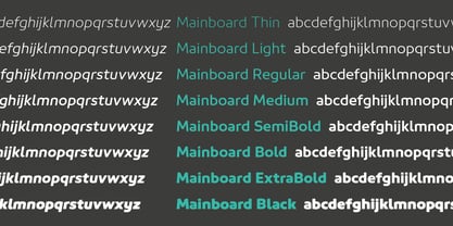 Mainboard Font Poster 10