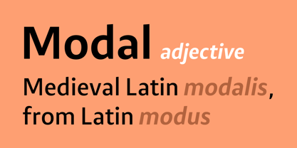 Modal Font Poster 3