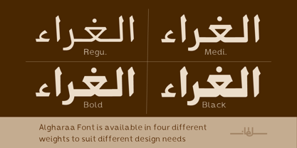 SF Alghraa Font Poster 2
