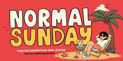 Normal Sunday Font Poster 1