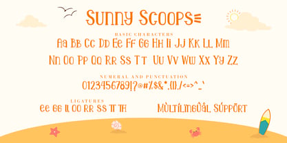 Sunny Scoops Font Poster 7