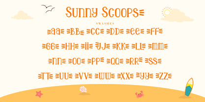 Sunny Scoops Font Poster 8