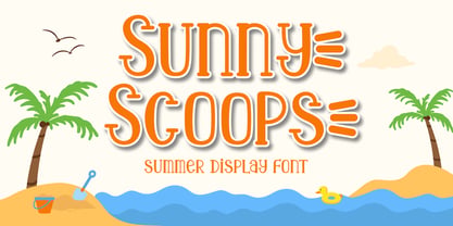 Sunny Scoops Font Poster 1