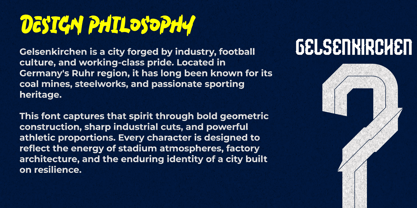 Gelsenkirchen Font Poster 3