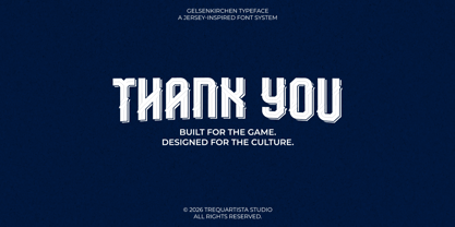 Gelsenkirchen Font Poster 8