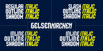 Gelsenkirchen Font Poster 7
