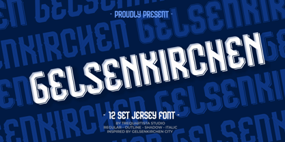 Gelsenkirchen Font Poster 1