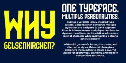 Gelsenkirchen Font Poster 2