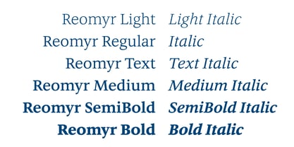Reomyr Font Poster 2