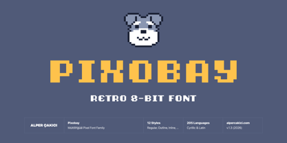 Pixobay Font Poster 1