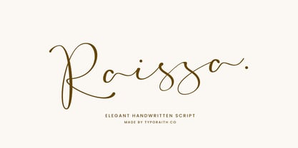 Raissa Font Poster 1