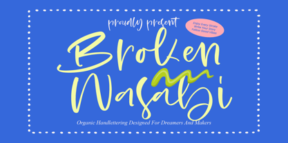 Broken Wasabi Font Poster 1