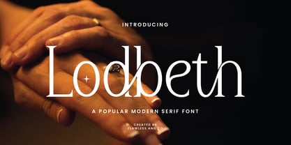 Lodbeth Font Poster 1