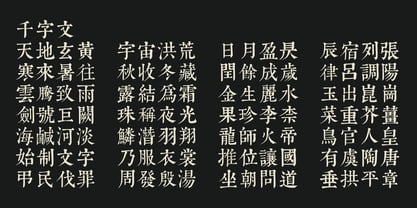 KangXi Dictionary Font Poster 2