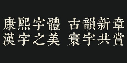 KangXi Dictionary Font Poster 4