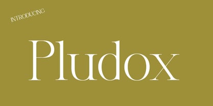 Pludox Font Poster 1