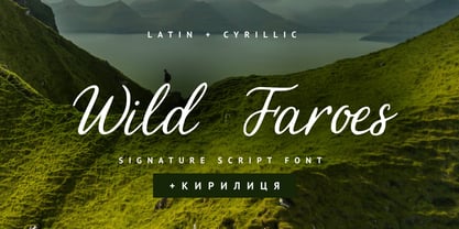 Wild Faroes Cyrillic Font Poster 1