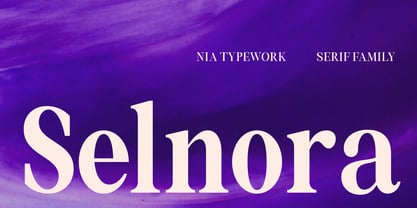 Selnora Font Poster 1