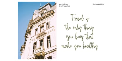 Mango Driver Brush Font Poster 9