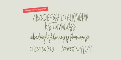 Mango Driver Brush Font Poster 2