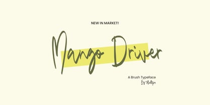 Mango Driver Brush Font Poster 1