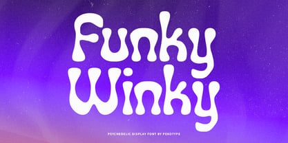 Funky Winky Font Poster 1