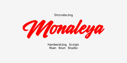 Monaleya Font Poster 1