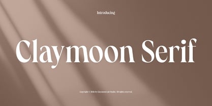 Claymoon Serif Font Poster 1