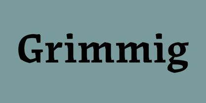 Grimmig Font Poster 1