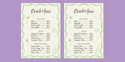 Pastelswirl Font Poster 5