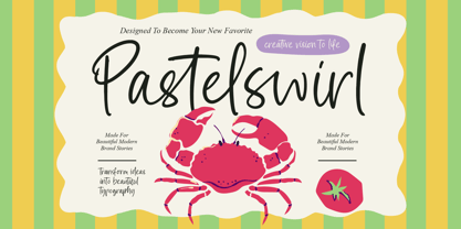 Pastelswirl Font Poster 1