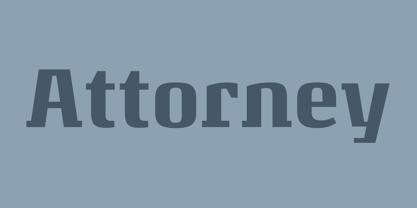 Attorney Font Poster 1